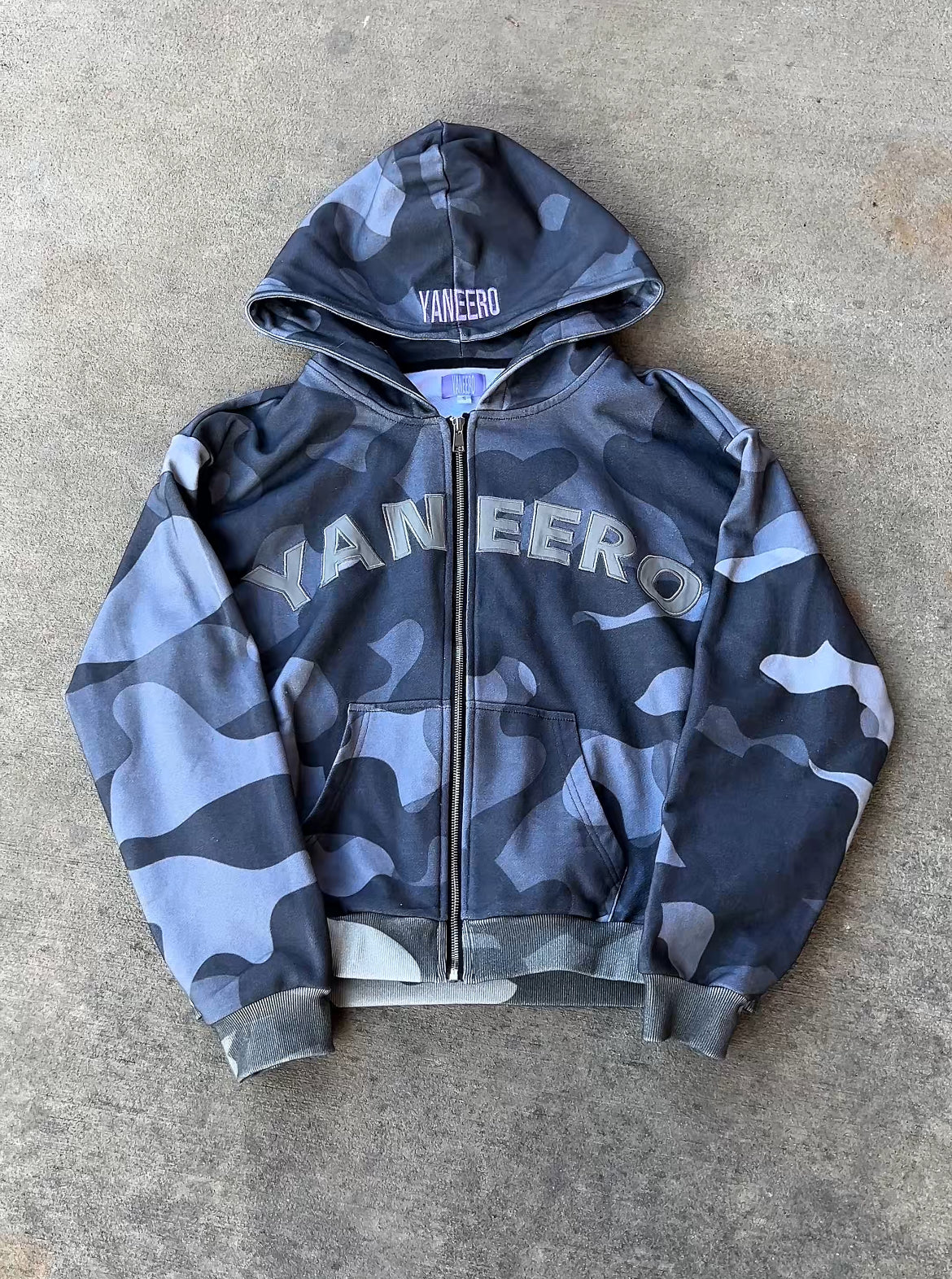 Camo Spellout Zip