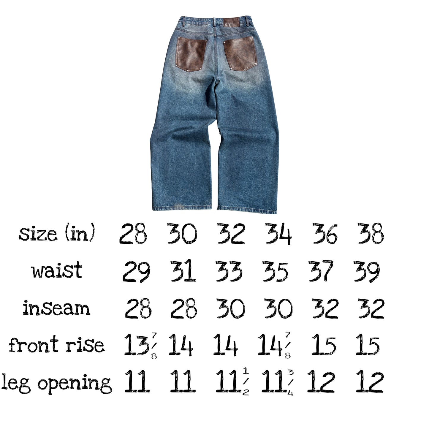 Leather Pocket Denim