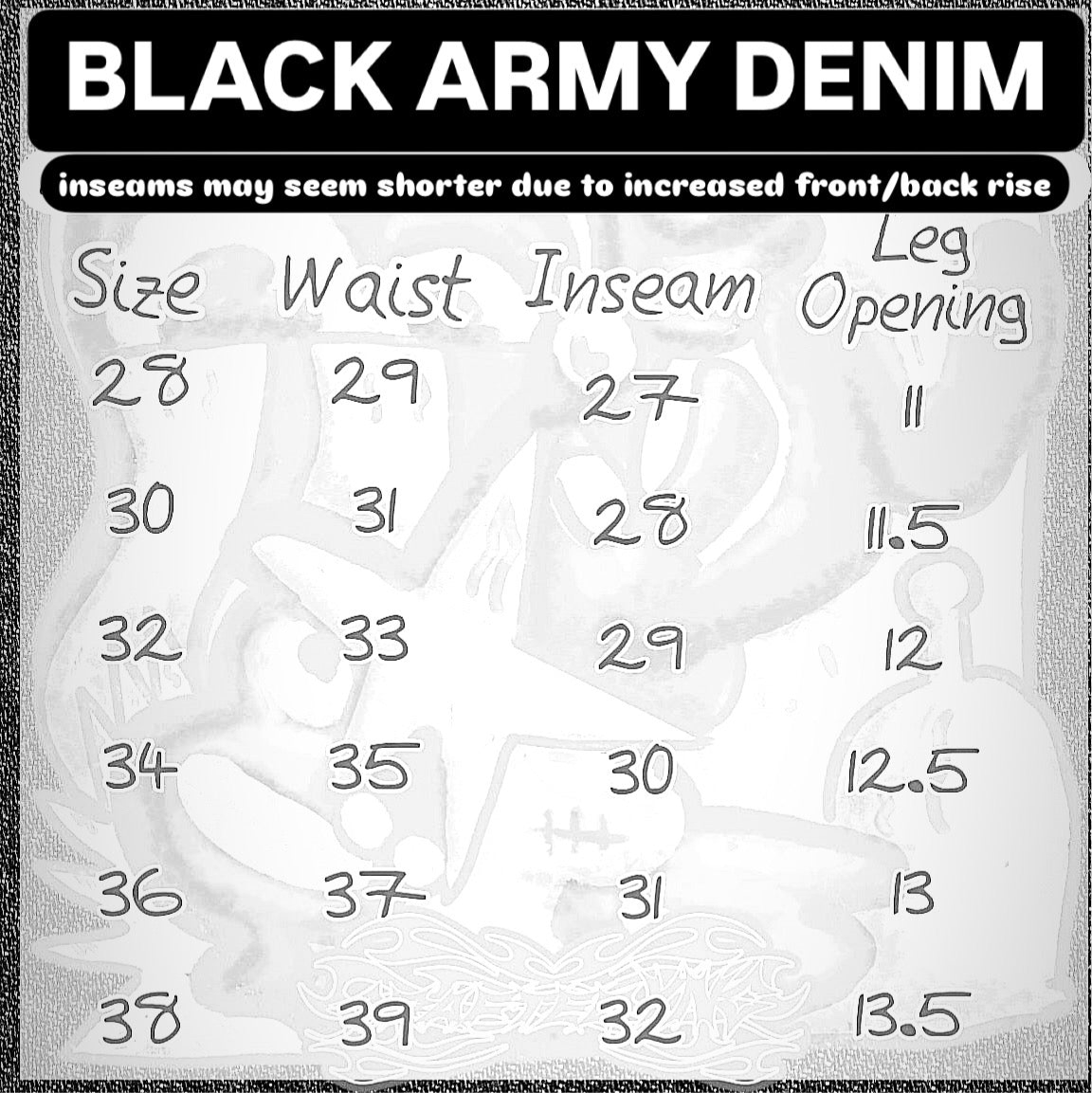 Black Army Denim
