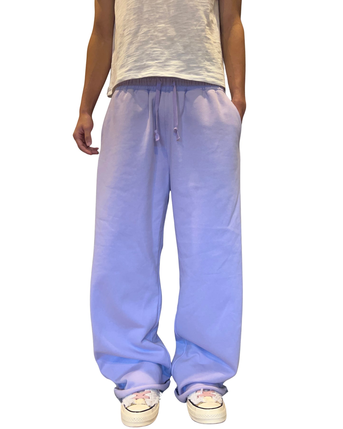 Lavender Blank Baggy Sweats