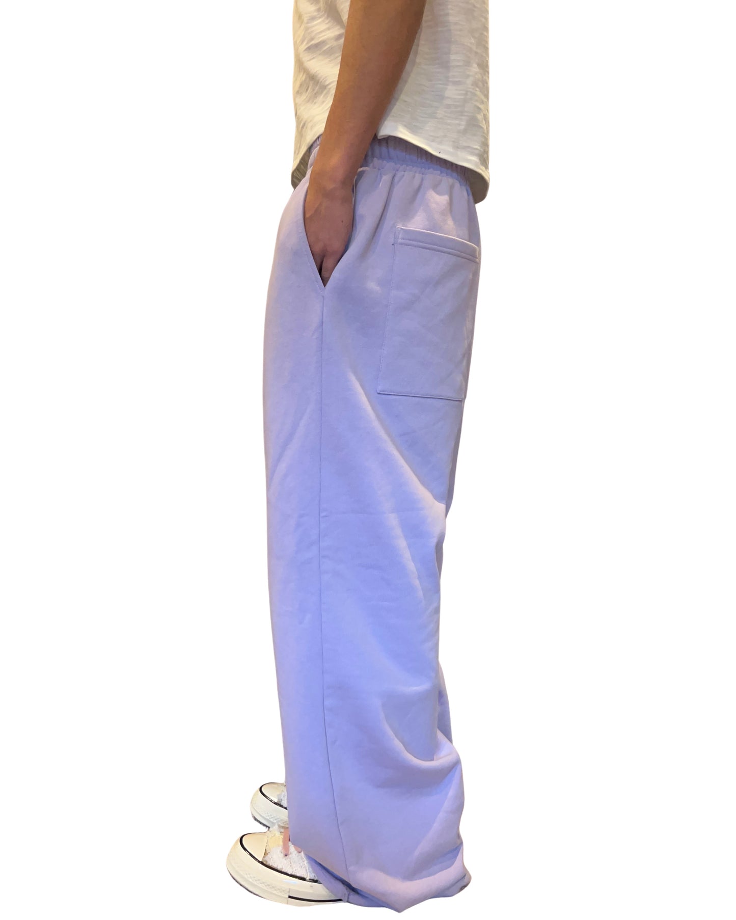 Lavender Blank Baggy Sweats