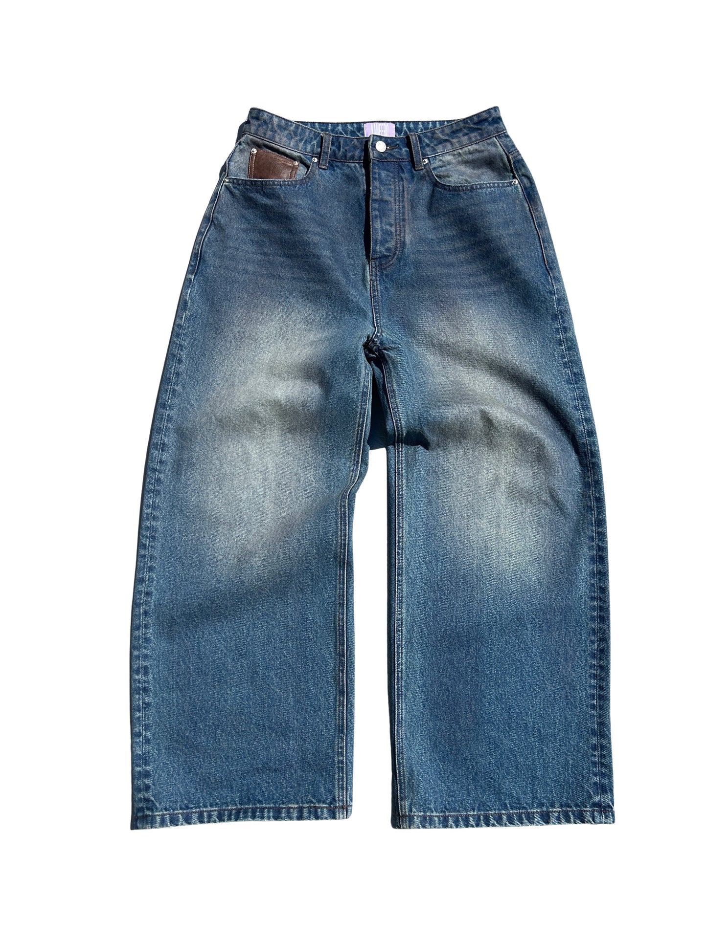 Leather Pocket Denim