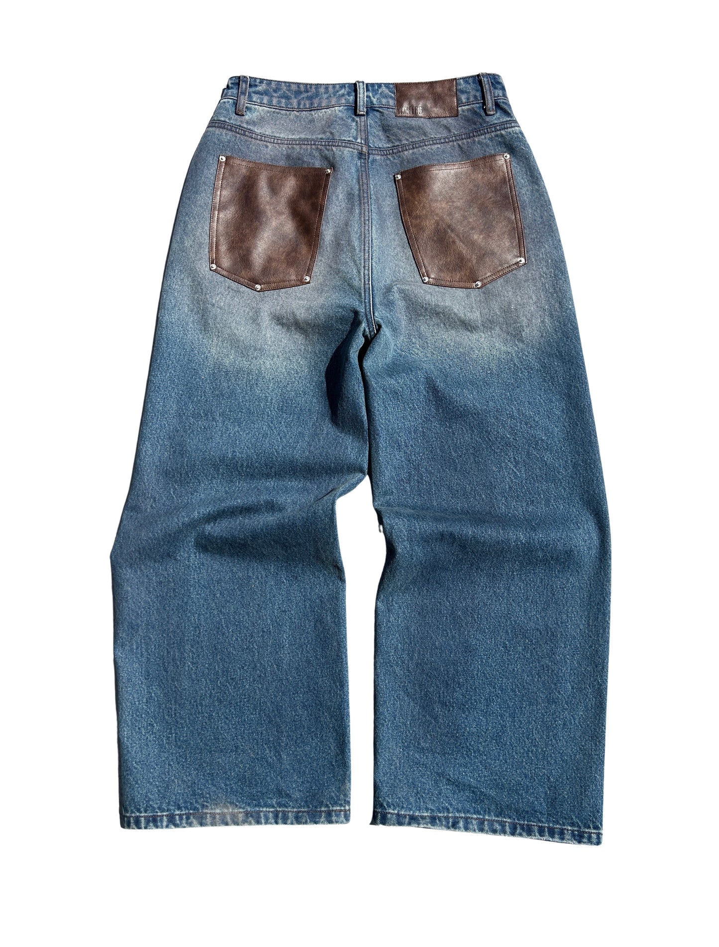 Leather Pocket Denim