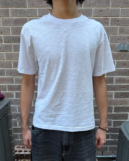 White Slub Tee